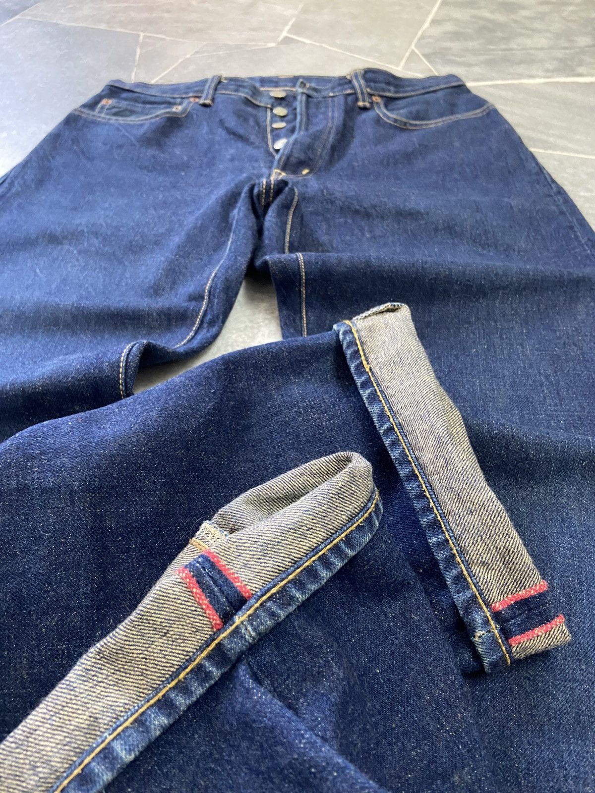 Blue Blue Japan Japan Blue Jeans Indigo Selvedge Denim Jeans Size US 31 - 3 Thumbnail
