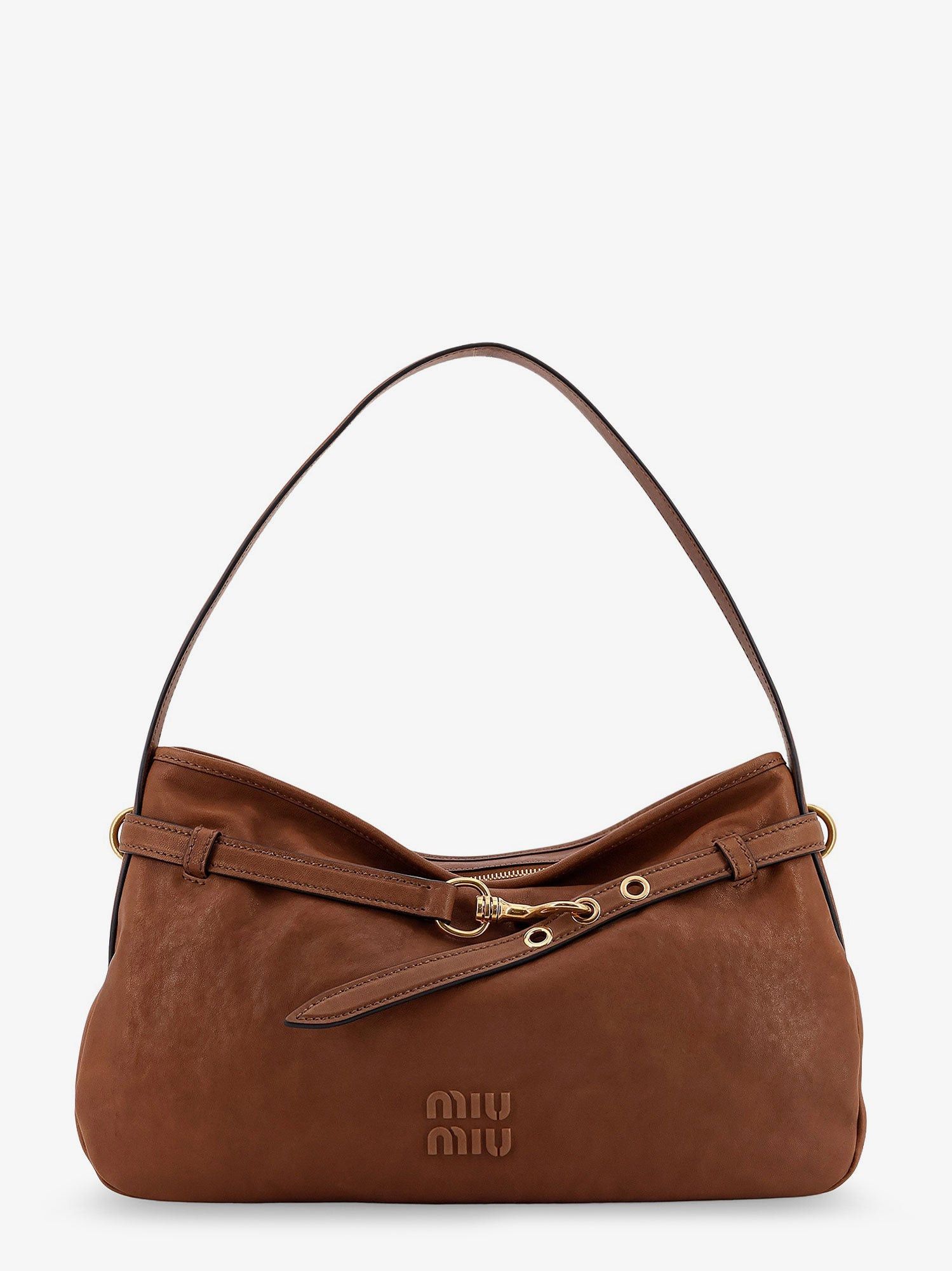 Miu Miu Aventure Leather Shoulder Bag, Women's