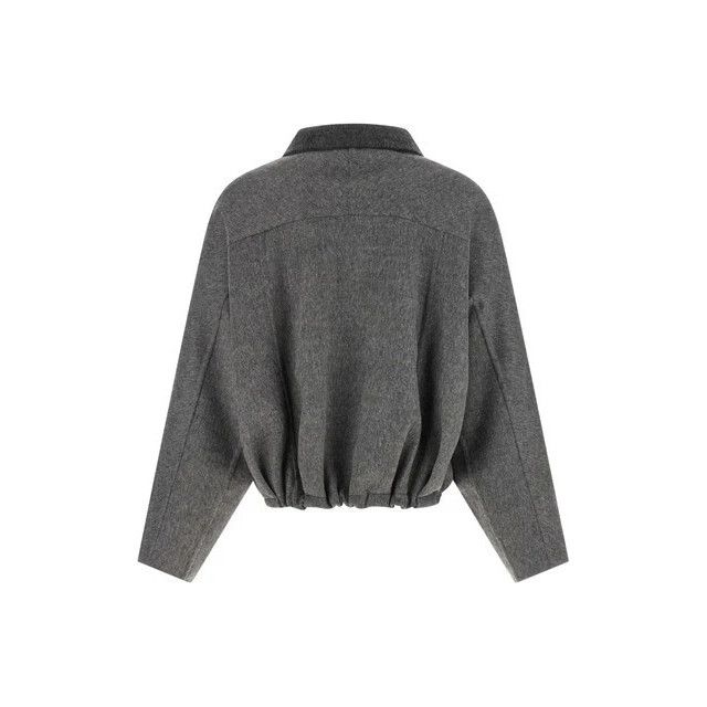 Brunello Cucinelli BRUNELLO CUCINELLI Gray Shiny Zipper Pull Jacket New & Authe Size XS / US 0-2 / IT 36-38 - 2 Thumbnail