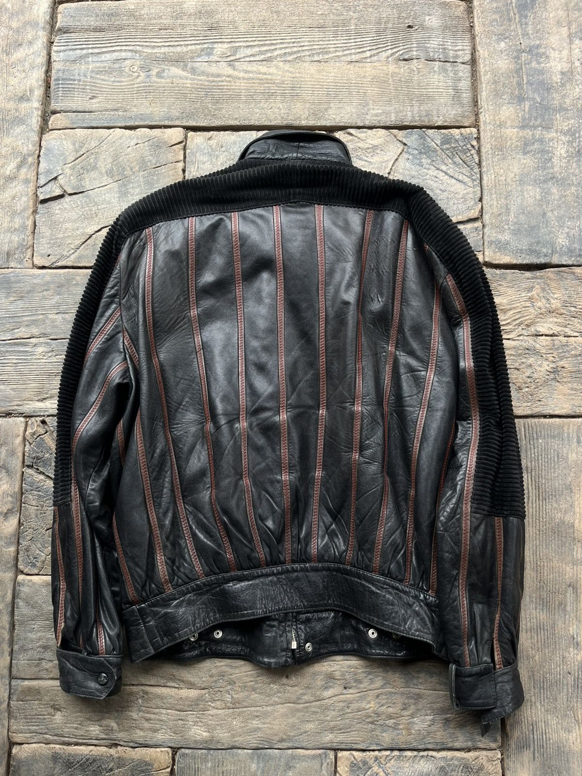 Valentino Valentino Vintage Leather Jacket 90s 80s Size US L / EU 52-54 / 3 - 5 Thumbnail