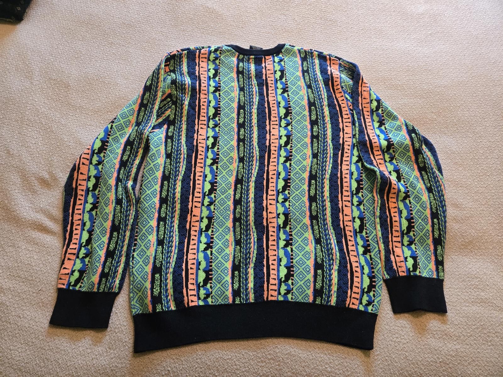 Other Empyre XL Vintage 90s Pattern Knit Sweater Size US XL / EU 56 / 4 - 4 Thumbnail