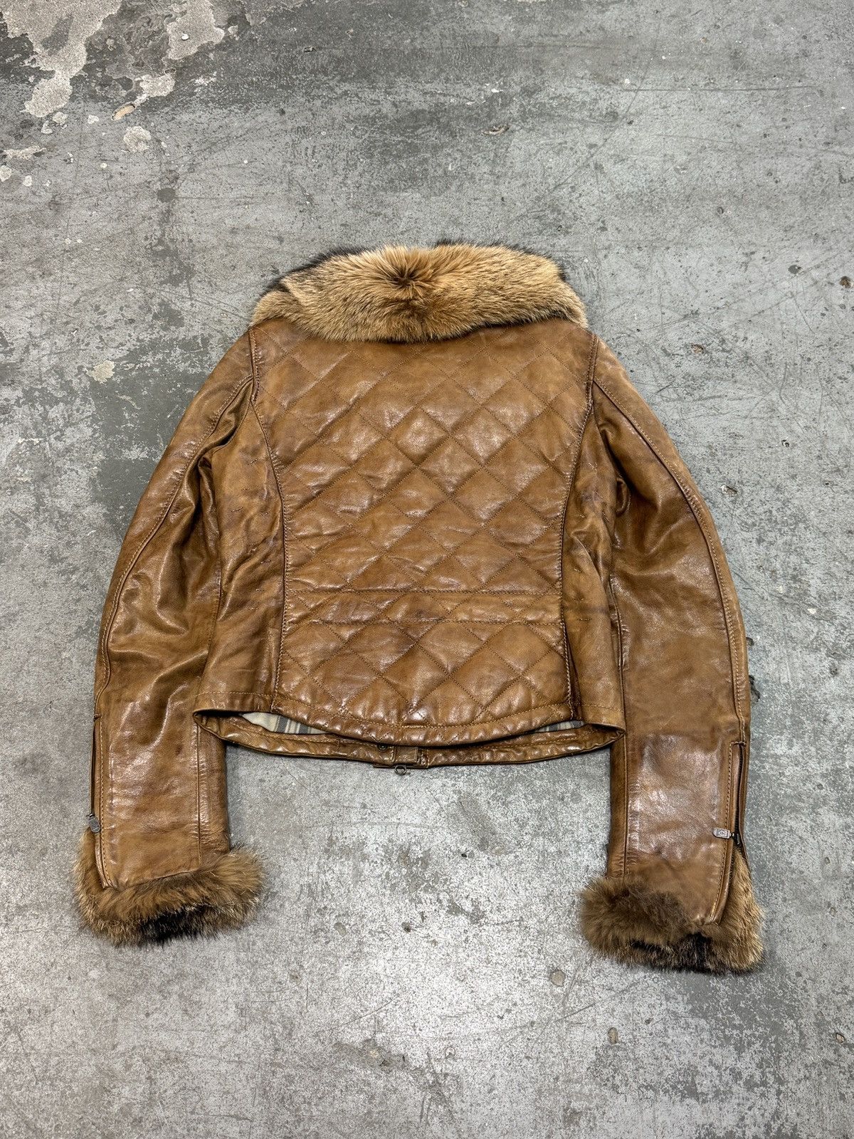 Belstaff Vintage Belstaff Real Leather With Real Fur Jacket Size M / US 6-8 / IT 42-44 - 11 Thumbnail