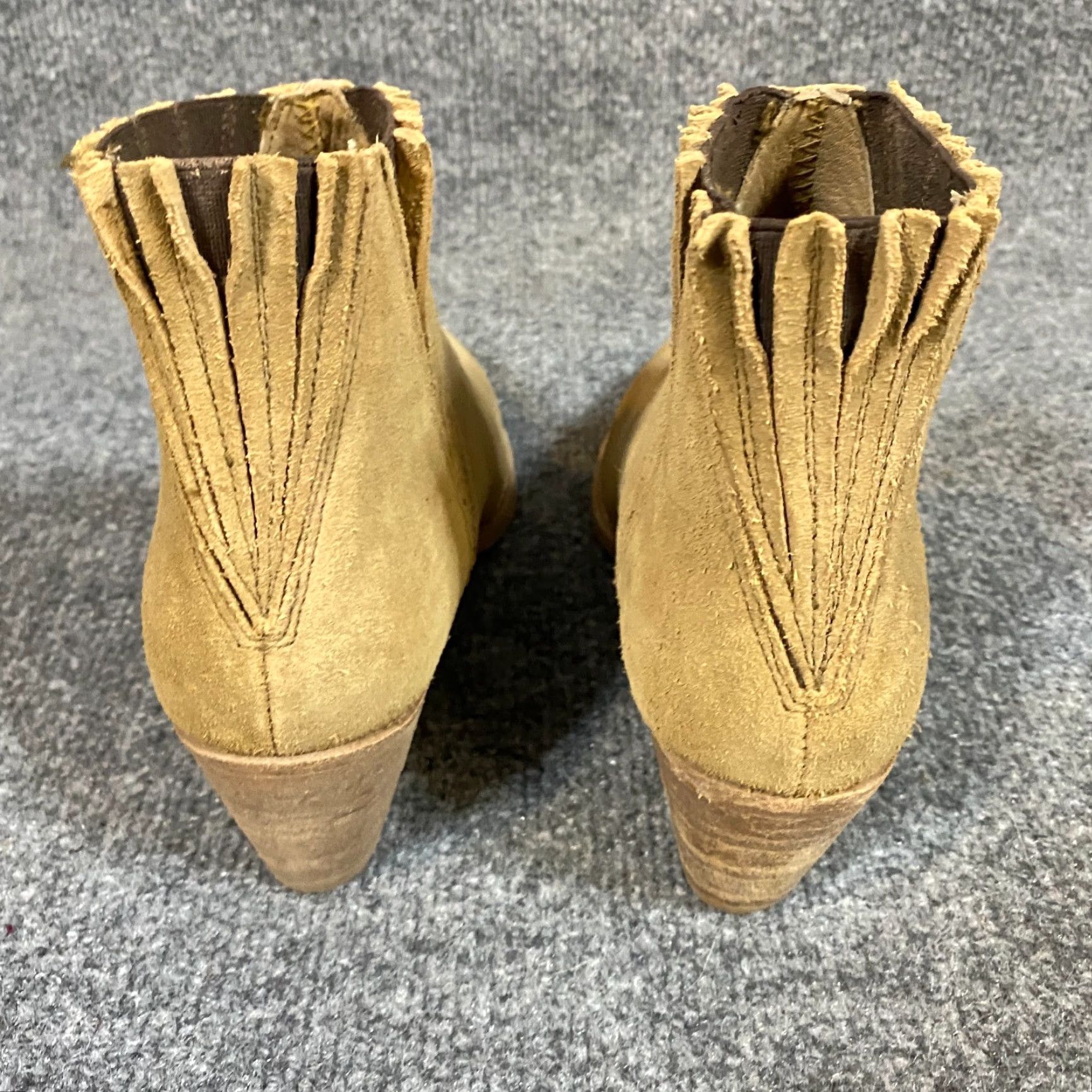 Vintage Farylrobin x Free People Trill Boots 6 Beige Ankle Heeled Bootie Womens Size US 6 / IT 36 - 5 Thumbnail