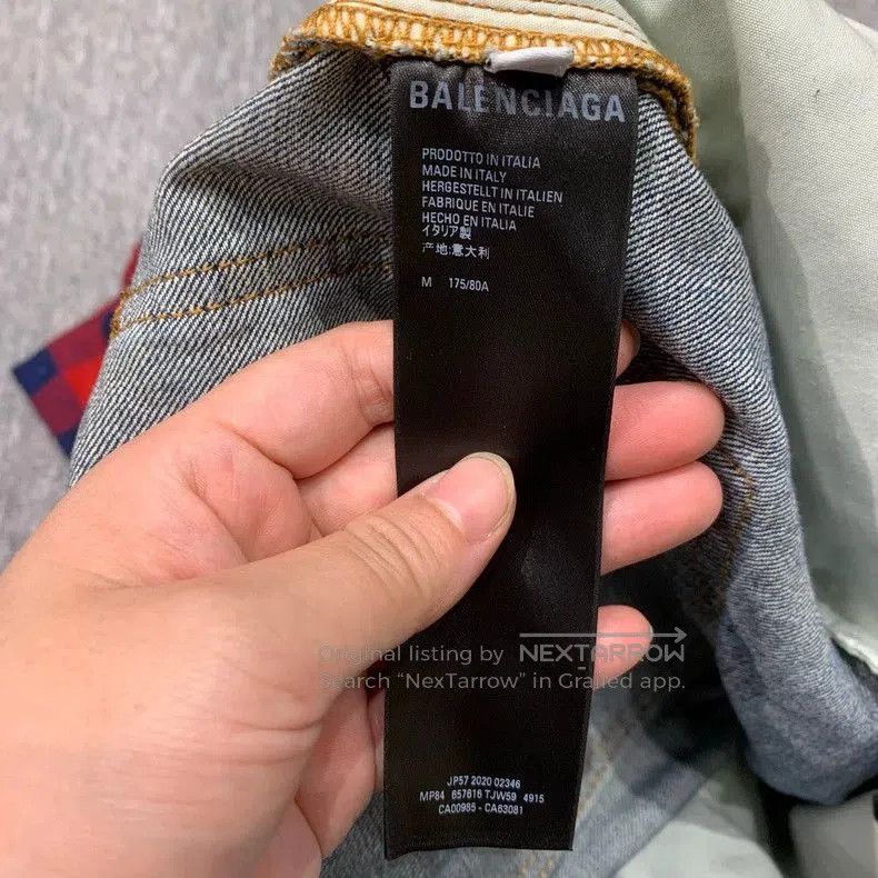 Balenciaga Balenciaga Patchwork Denim Wide-Leg Jeans. Size US 29 - 5 Thumbnail