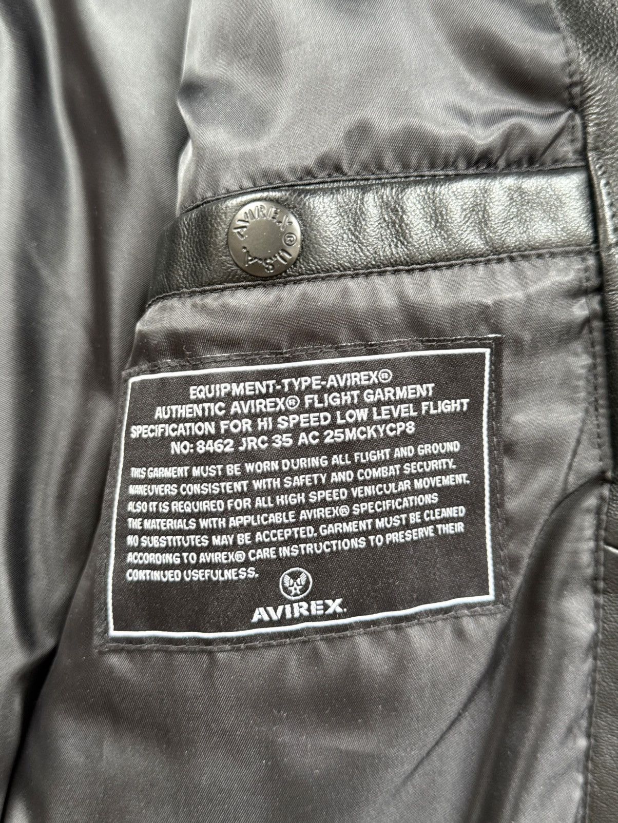 Avirex AVIREX LEATHER BOMBER JACKET Size US M / EU 48-50 / 2 - 4 Thumbnail