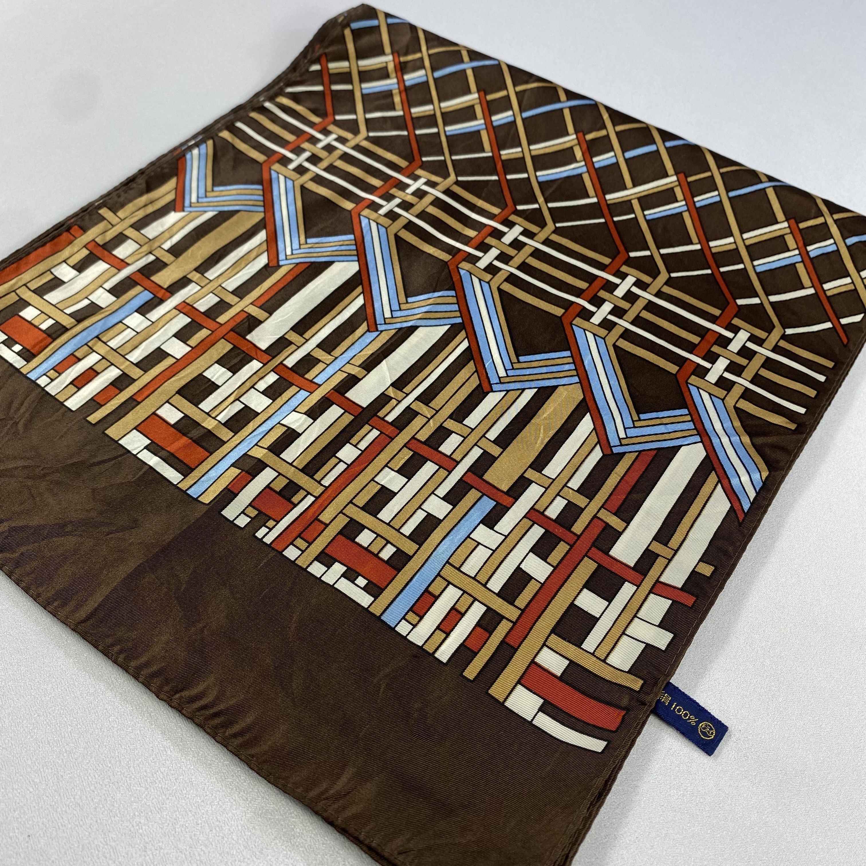 Japanese Brand × Vintage Vintage Abstract Silk Scarf SS086 Size ONE SIZE - 3 Thumbnail