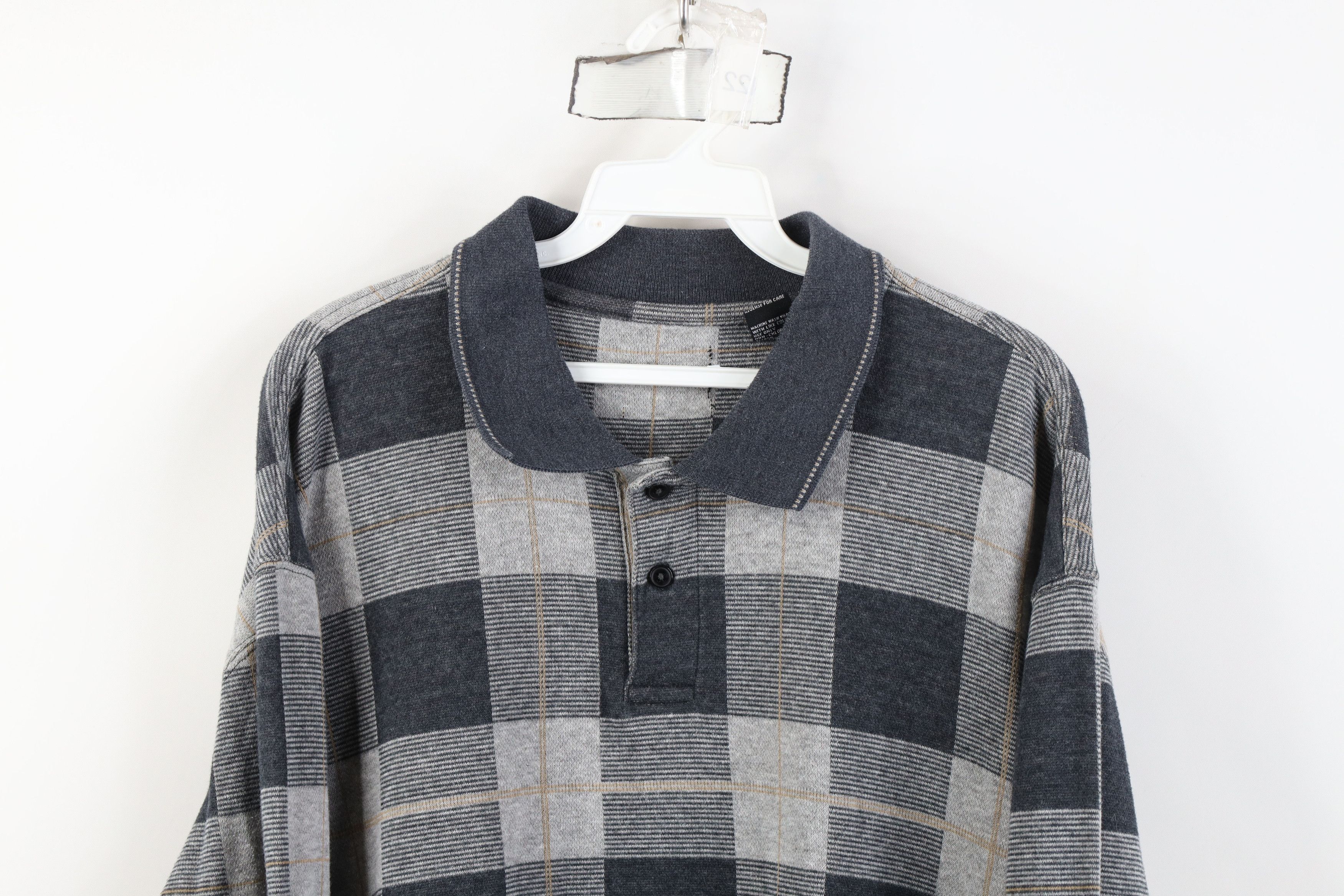 Vintage Vintage 90s Y2K Streetwear Long Sleeve Rugby Polo Shirt Size US XL / EU 56 / 4 - 2 Thumbnail