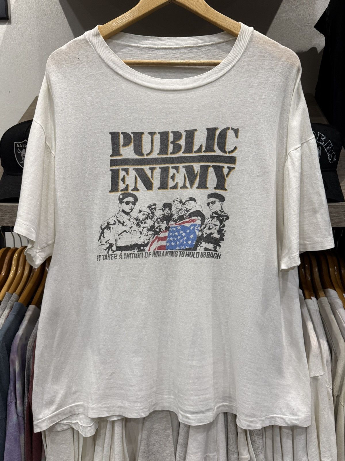 Other Vintage 90s Public Enermy T-Shirt Size US XL / EU 56 / 4 - 2 Thumbnail