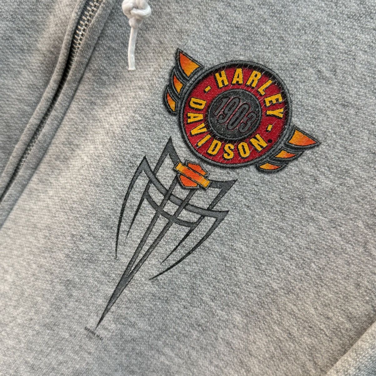 Harley Davidson Harley Davidson 00’ Tribal Zip Hoodie Distressed South Coast Size US M / EU 48-50 / 2 - 6 Thumbnail