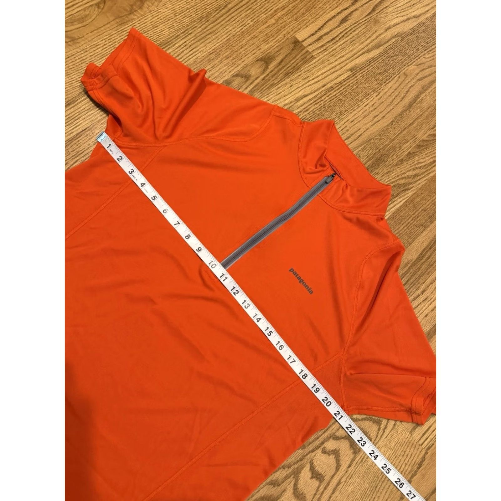 Patagonia Patagonia Shirt Large Orange 1/4 Zip Short Sleeve Pullover Outdoor Polyester Men's Size US L / EU 52-54 / 3 - 5 Thumbnail