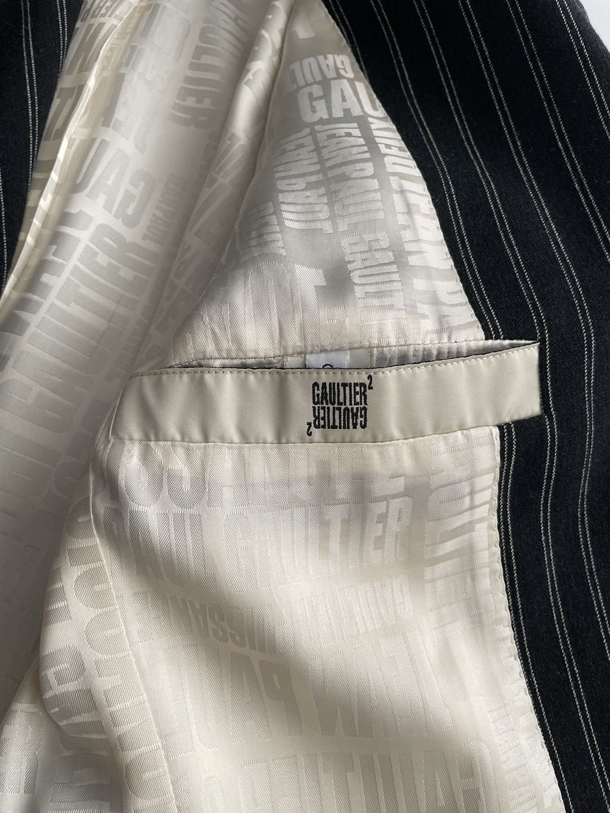 Jean Paul Gaultier Jean Paul Gaultier 2000’s Striped Wool Blazer Size US S / EU 44-46 / 1 - 10 Thumbnail