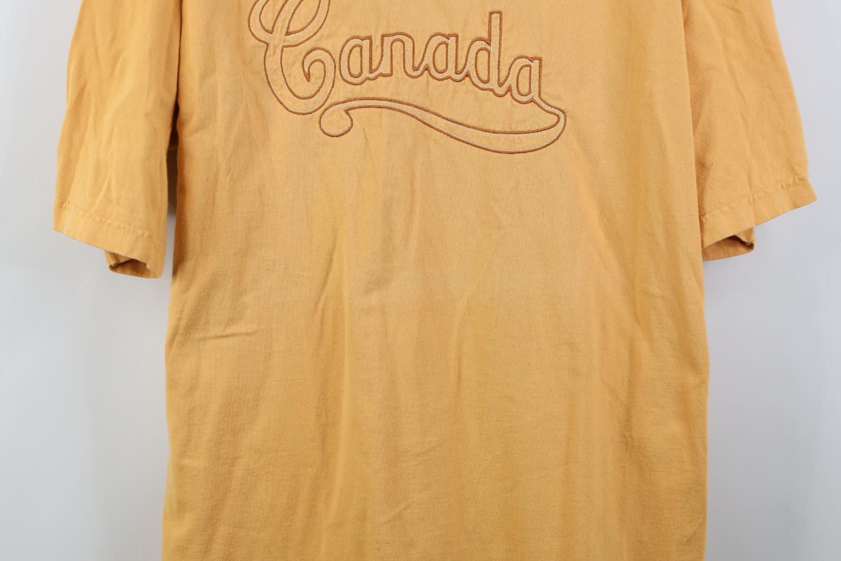 Vintage Vintage 90s Streetwear Script Canada T-Shirt Orange Size US XL / EU 56 / 4 - 3 Thumbnail