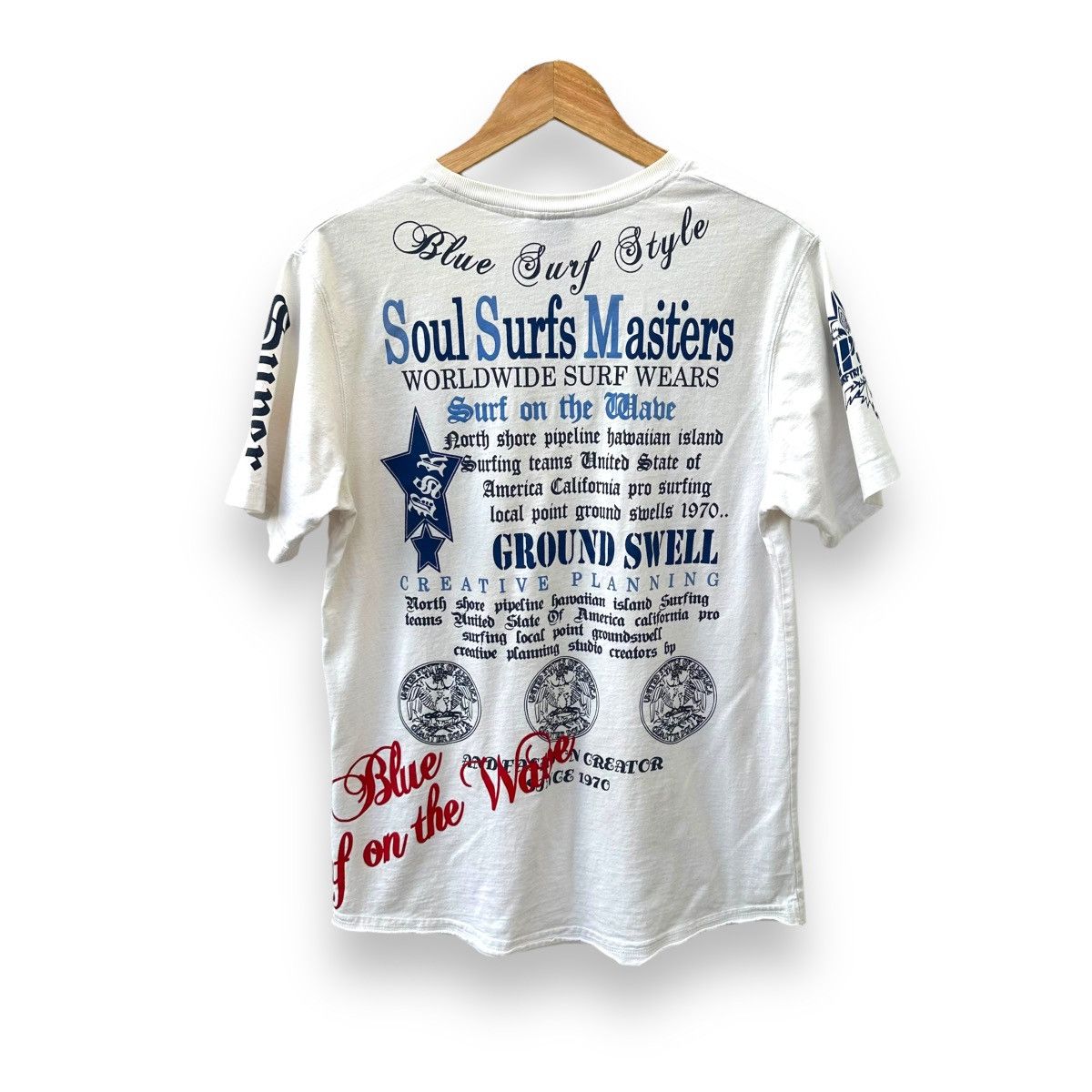 Vintage Vintage Soul Surfs core Masters Graphic Tee ocean side faded Size US S / EU 44-46 / 1 - 1 Thumbnail