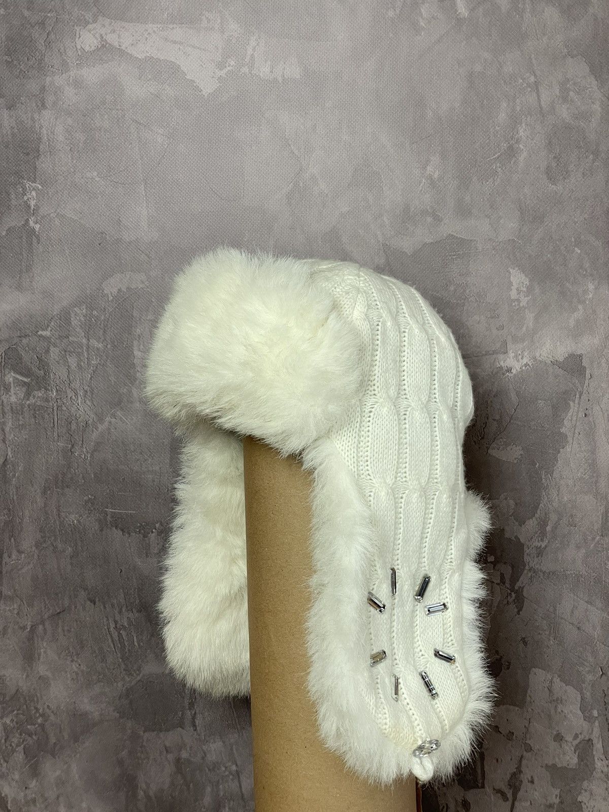 Japanese Brand × Vintage 90'S Y2K FUZZY USHANKA BEANIE FAUX MOHAIR HAT Size ONE SIZE - 3 Thumbnail