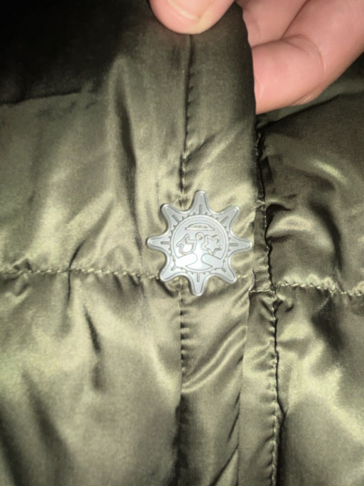Glocler Flare Collar Puffer Jacket (Olive)