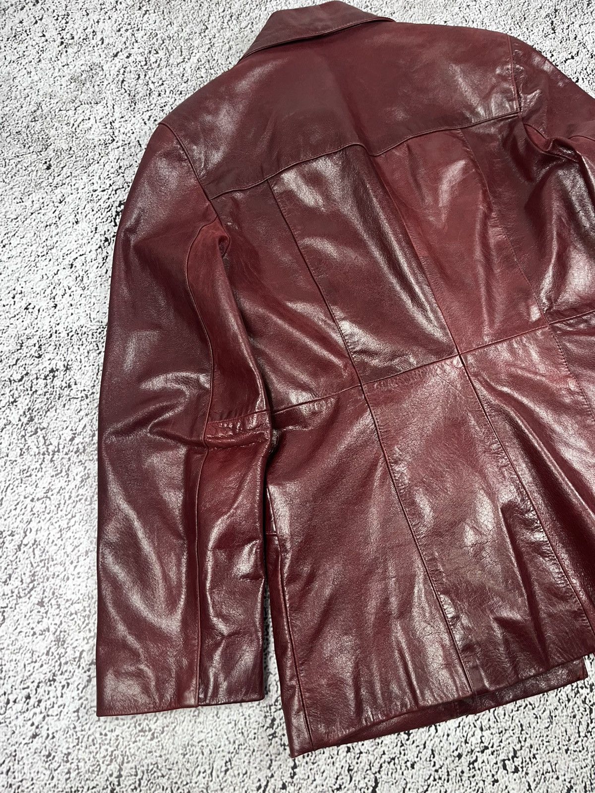 Leather Vintage Y2K Leather Tyler Durden vibe avantgarde jacket coat Size M / US 6-8 / IT 42-44 - 8 Thumbnail