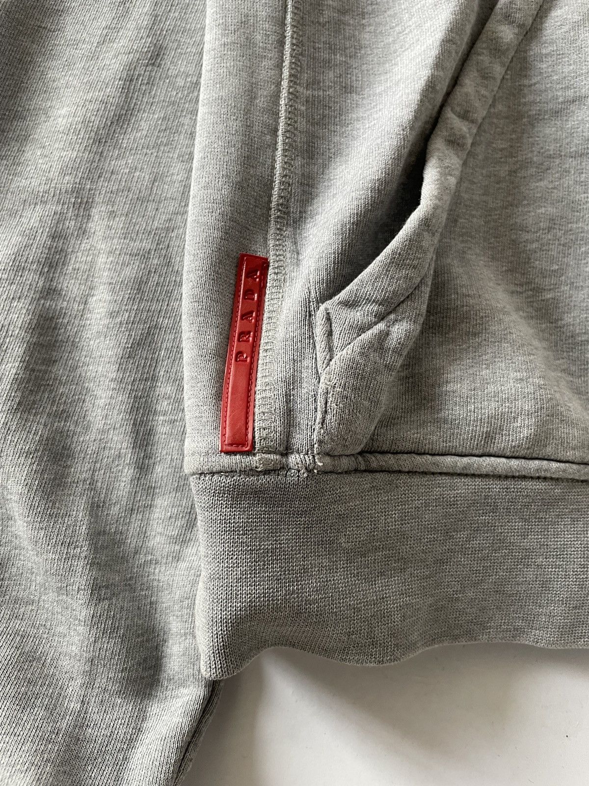 Prada Prada Linea Rossa Red Tab Hoodie Size US XL / EU 56 / 4 - 7 Thumbnail