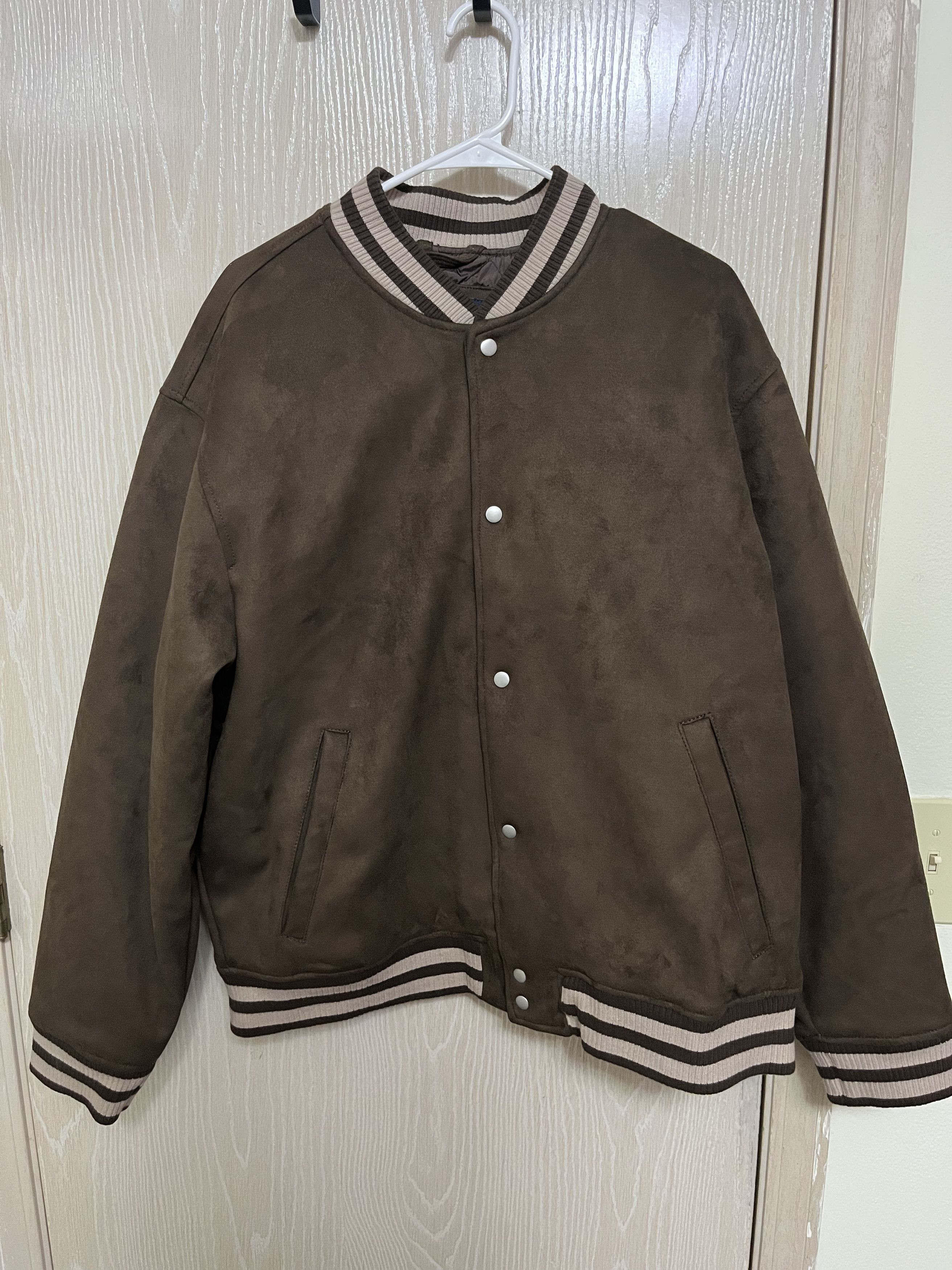 Abercrombie & Fitch Abercrombie Brown Leather Jacket Size US XL / EU 56 / 4 - 1 Thumbnail