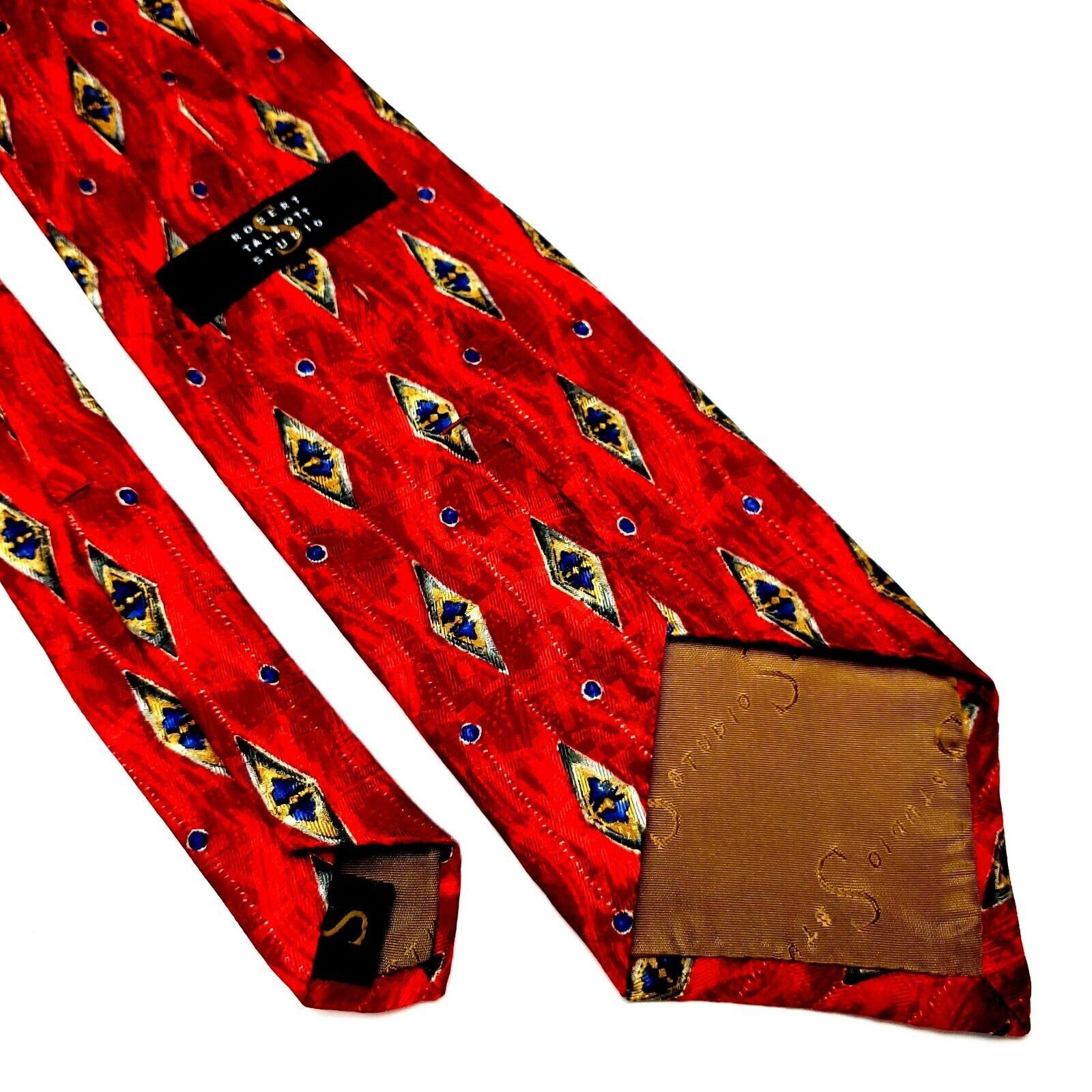 Robert Talbott Robert Talbott Studio Silk Tie Red Abstract Wide Size ONE SIZE - 5 Thumbnail
