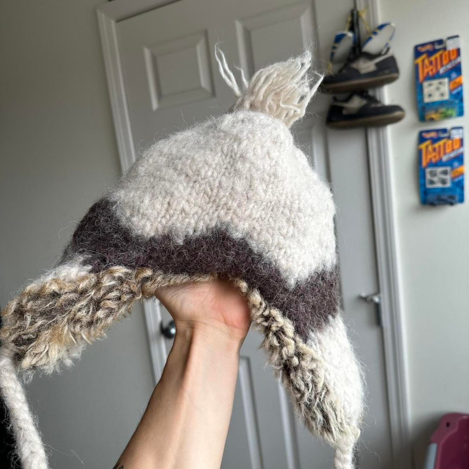 American Eagle Outfitters × Vintage Vintage Y2K Fur American Eagle Ushanka Trapper Hat Beanie Size ONE SIZE - 8 Thumbnail