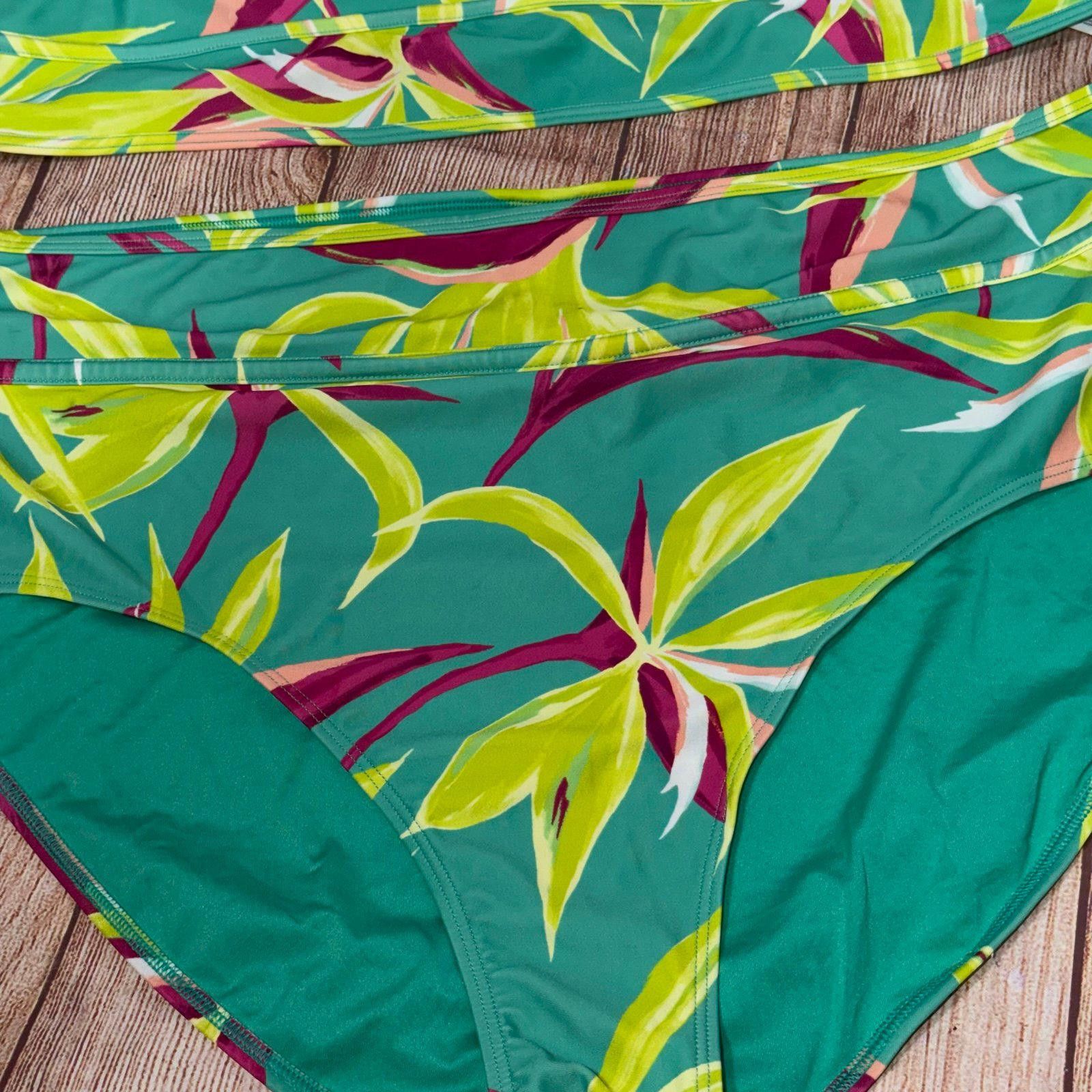 Old Navy Old Navy 3X Tropical Print Bikini Set Size ONE SIZE - 3 Thumbnail