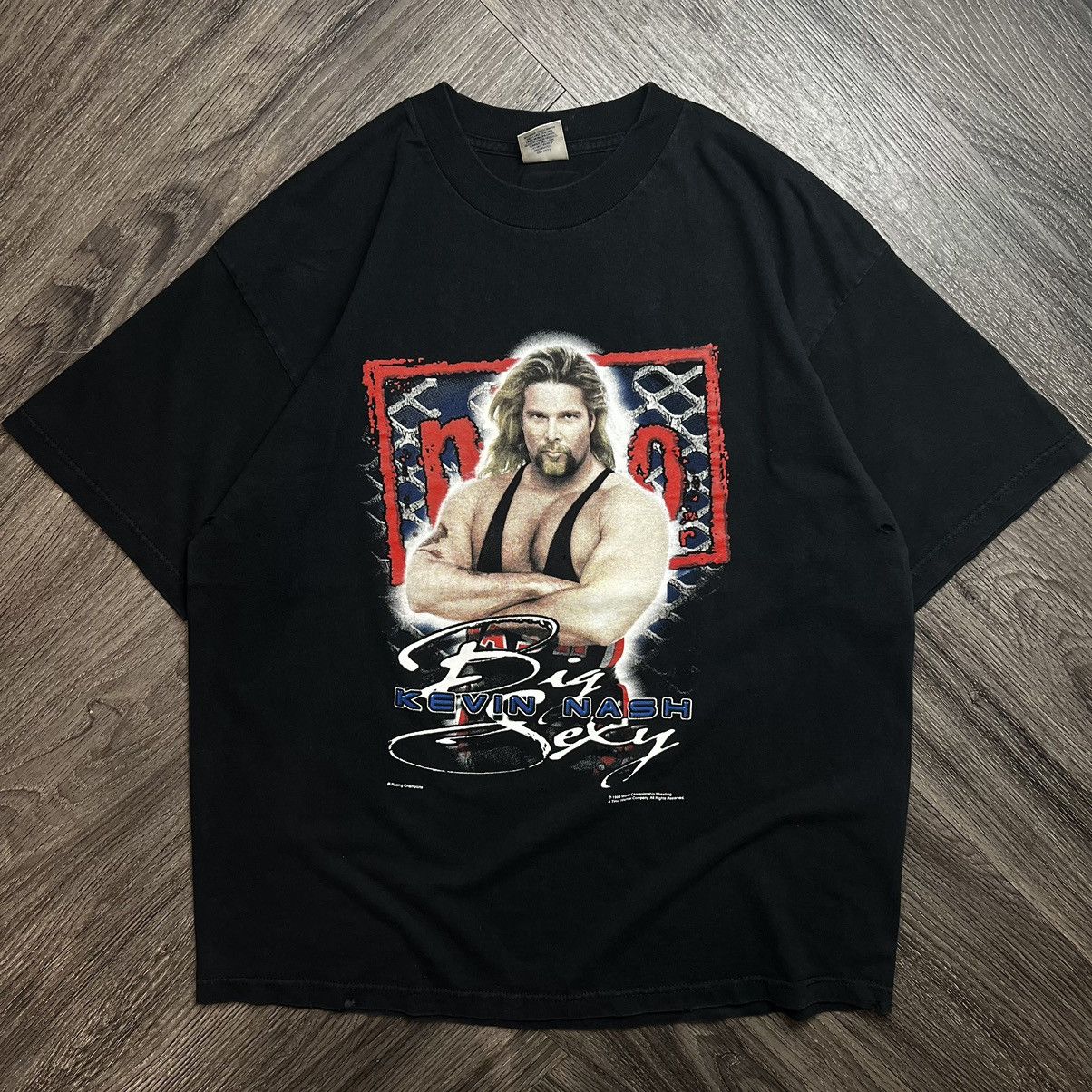 Vintage × WCW/nWo × WWE Vintage 90s Kevin Nash NWO T-Shirt Size US XL / EU 56 / 4 - 1 Thumbnail