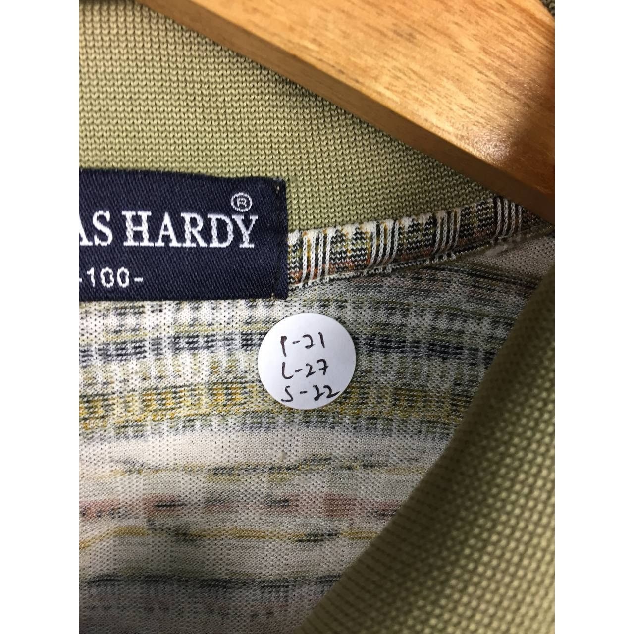 Vintage Thomas Hardy Tribal Stripe Patterned Longsleeve Polo Tee Size US L / EU 52-54 / 3 - 11 Thumbnail