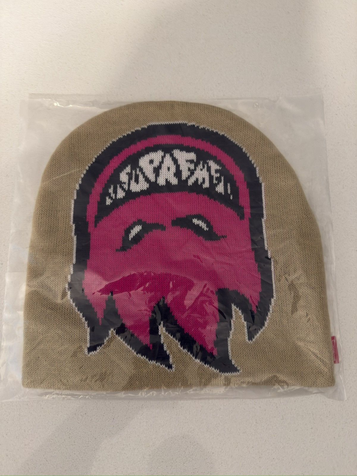 Spitfire × Supreme SS26 Supreme Spitfire Beanie Tan/Pink | Grailed
