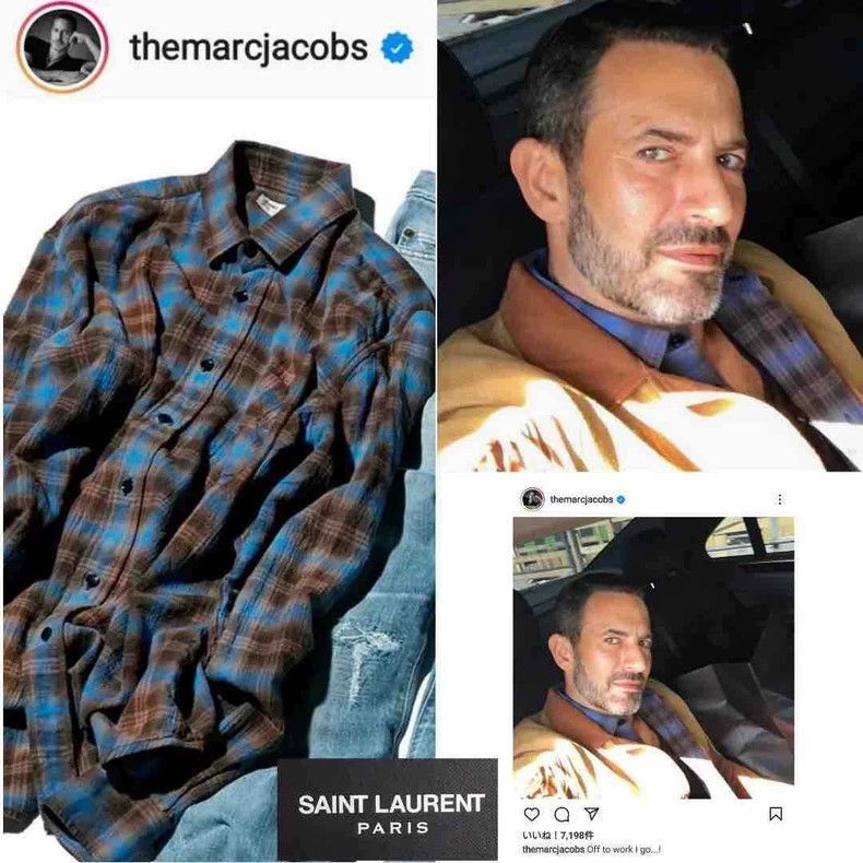 Saint Laurent Paris Saint Laurent Blue and Yellow Flannel Shirt-2505 Size US M / EU 48-50 / 2 - 7 Thumbnail