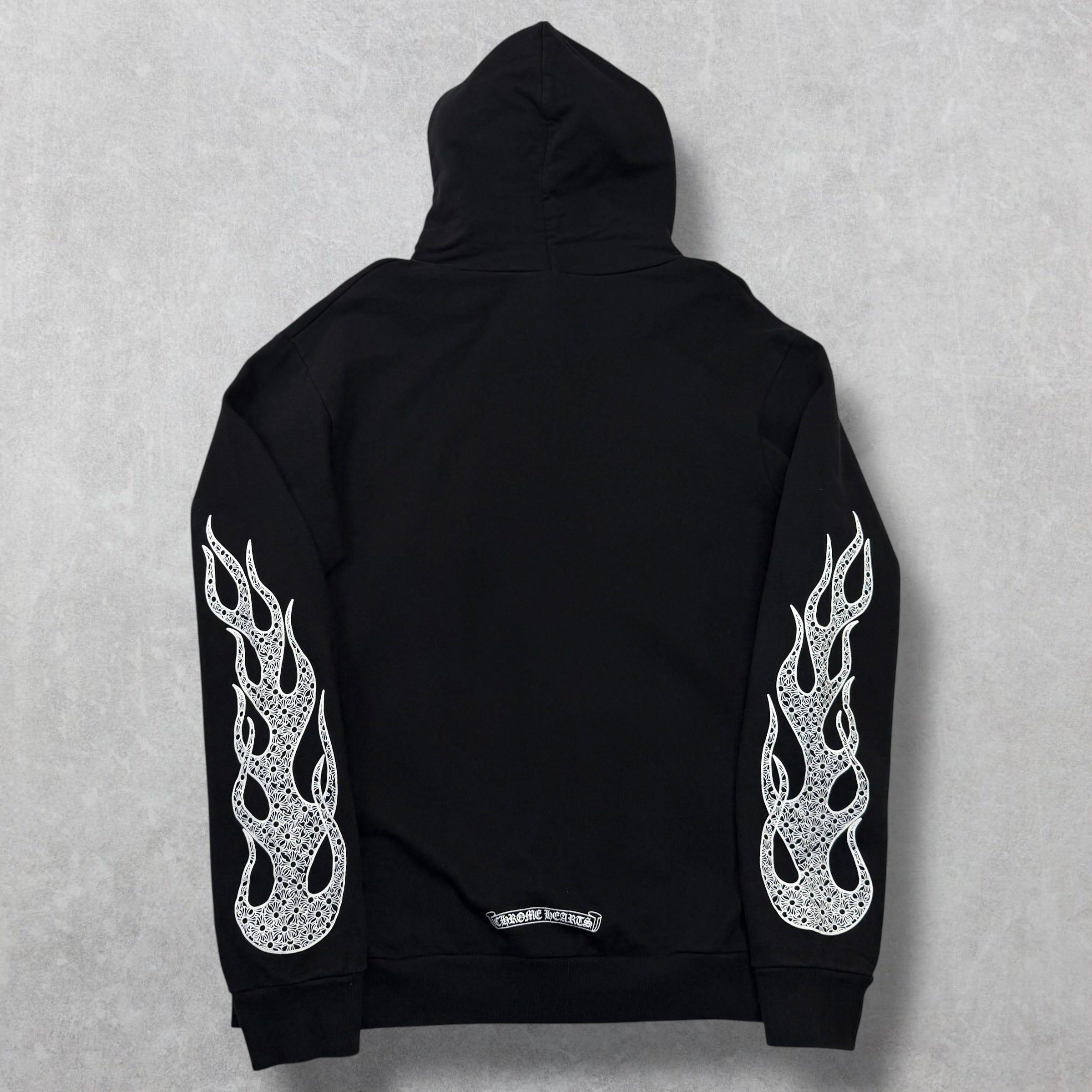 Chrome Hearts Chrome Hearts Cross Flames Black Hoodie L Size US L / EU 52-54 / 3 - 3 Thumbnail
