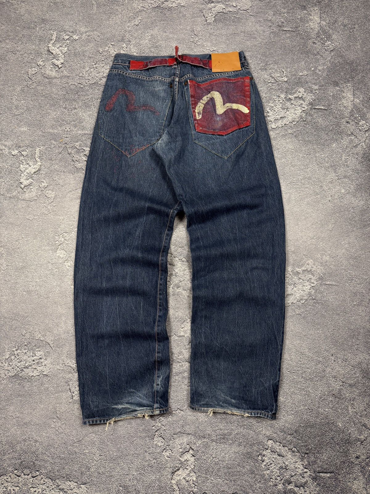 Evisu Rare evisu Pants Denim Very Rare Designer Y2K Japan Size US 32 / EU 48 - 1 Thumbnail