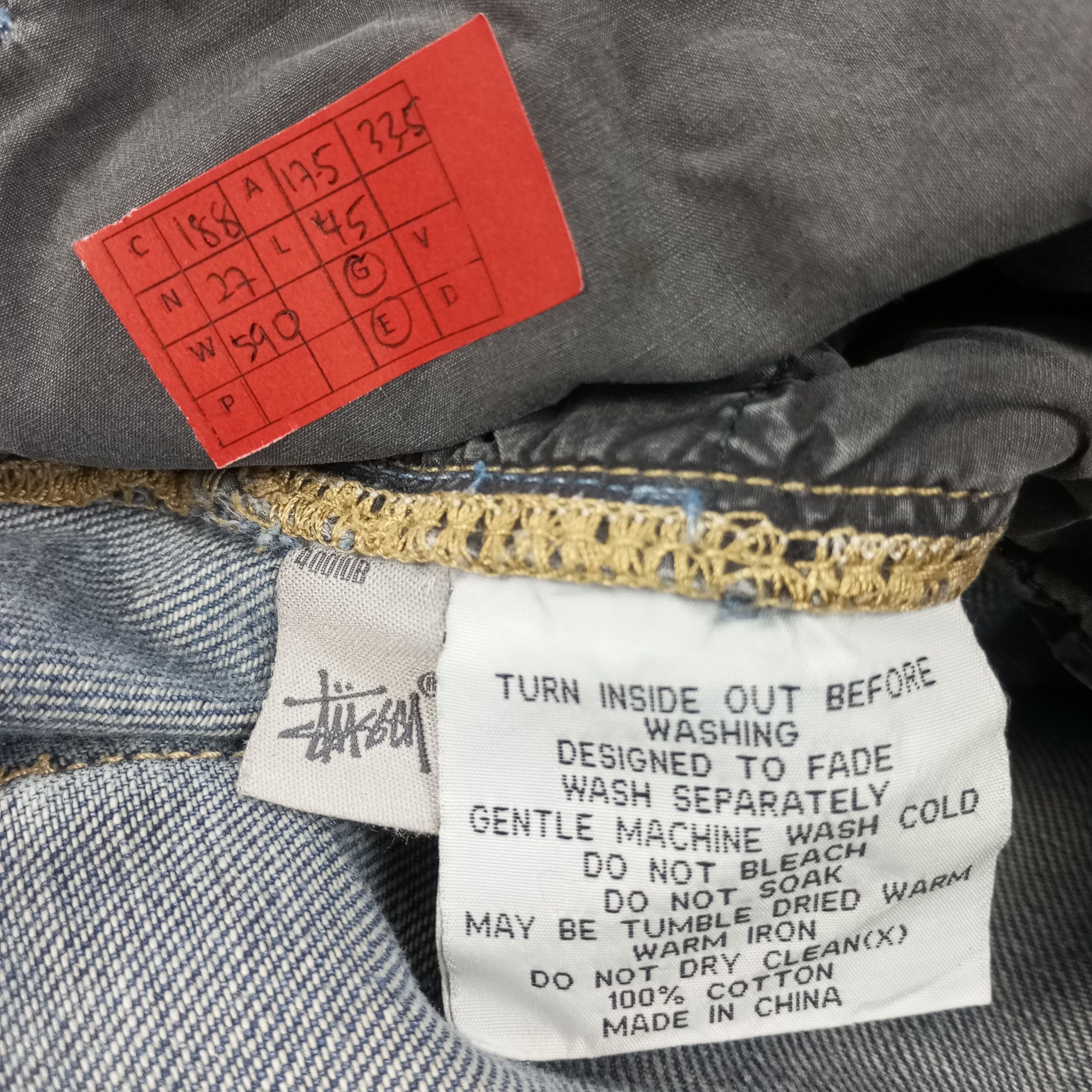 Stussy Stussy Streetwear Skateboard Custom Art Logo Style Jeans Size US 35 - 13 Thumbnail