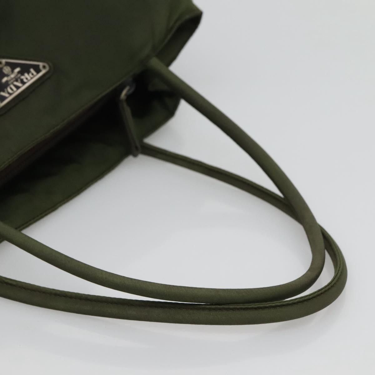 Prada PRADA Hand Bag Nylon Khaki Silver Size ONE SIZE - 7 Thumbnail