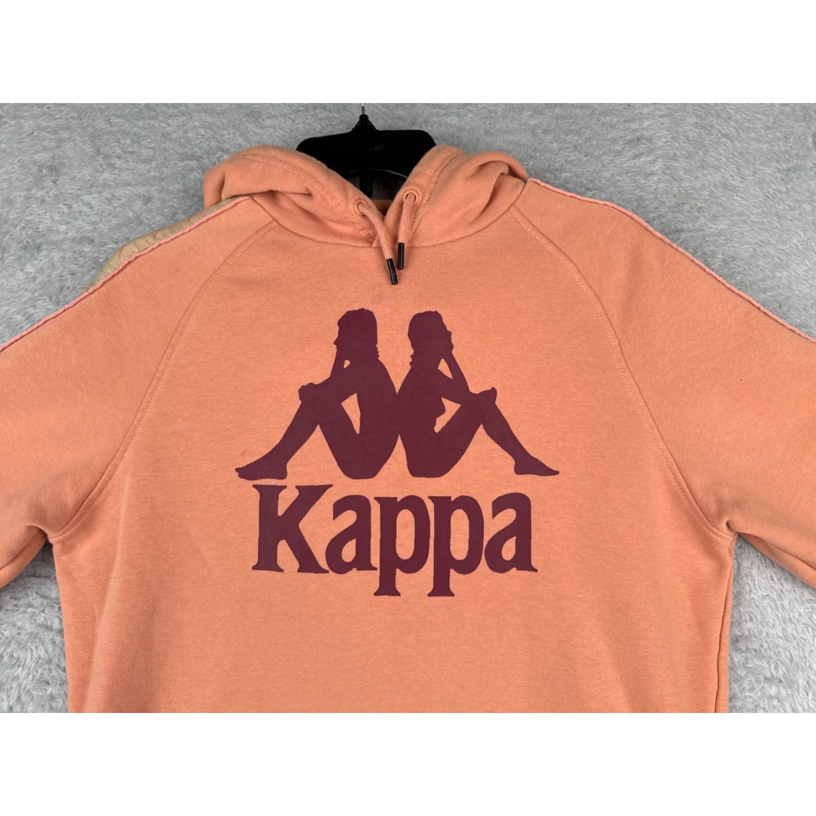 Kappa Kappa Hoodie Womens Large Orange Pullover Logo Jersey Fabric READ Size L / US 10 / IT 46 - 4 Thumbnail