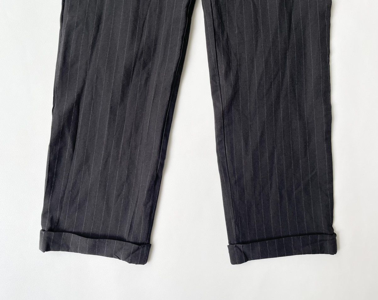Comme des Garcons Black/Grey Pinstripe Tech Twill Trousers Size US 32 / EU 48 - 9 Thumbnail