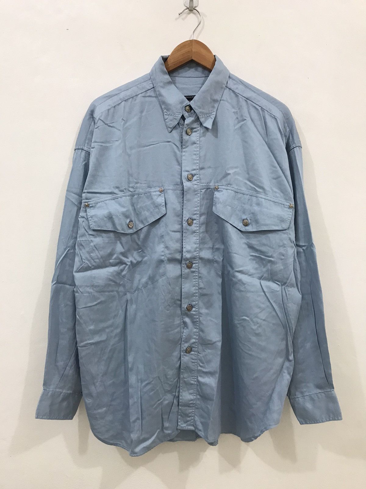 Versace × Versace Jeans Couture Vintage Versace shirt Size US L / EU 52-54 / 3 - 1 Thumbnail