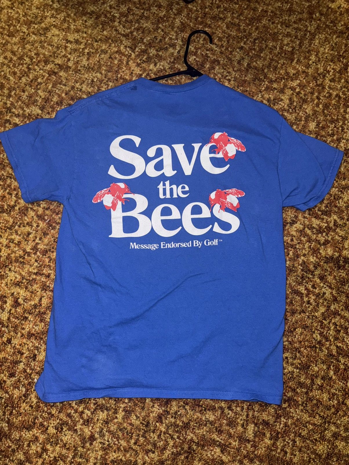 Golf Wang Camp Flog Gnaw Merch Save the Bees Blue Tee Size US M / EU 48-50 / 2 - 1 Thumbnail