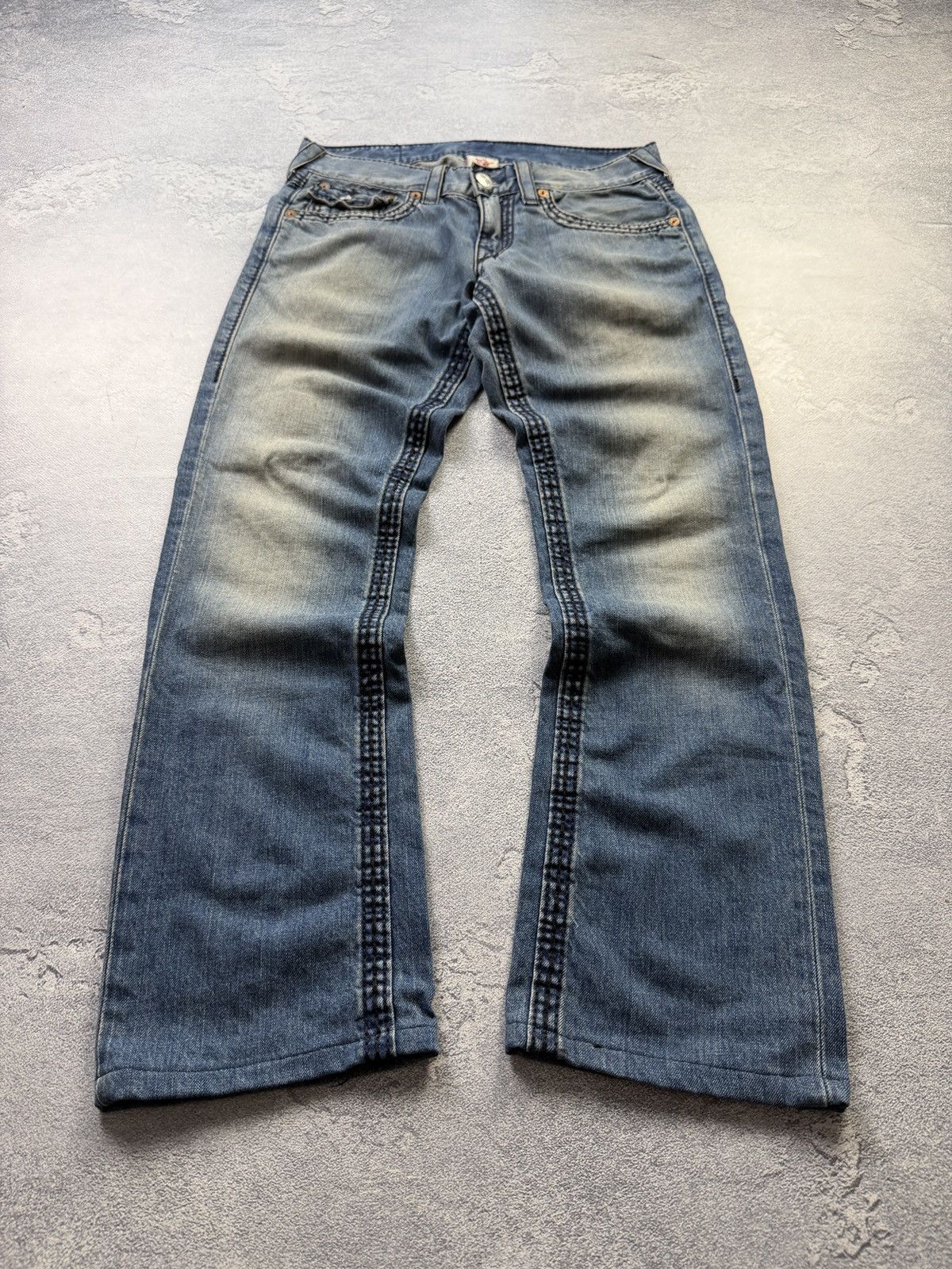 True Religion True Religion Jeans Distressed Straight Denim Made in USA 29 Size US 29 - 2 Thumbnail