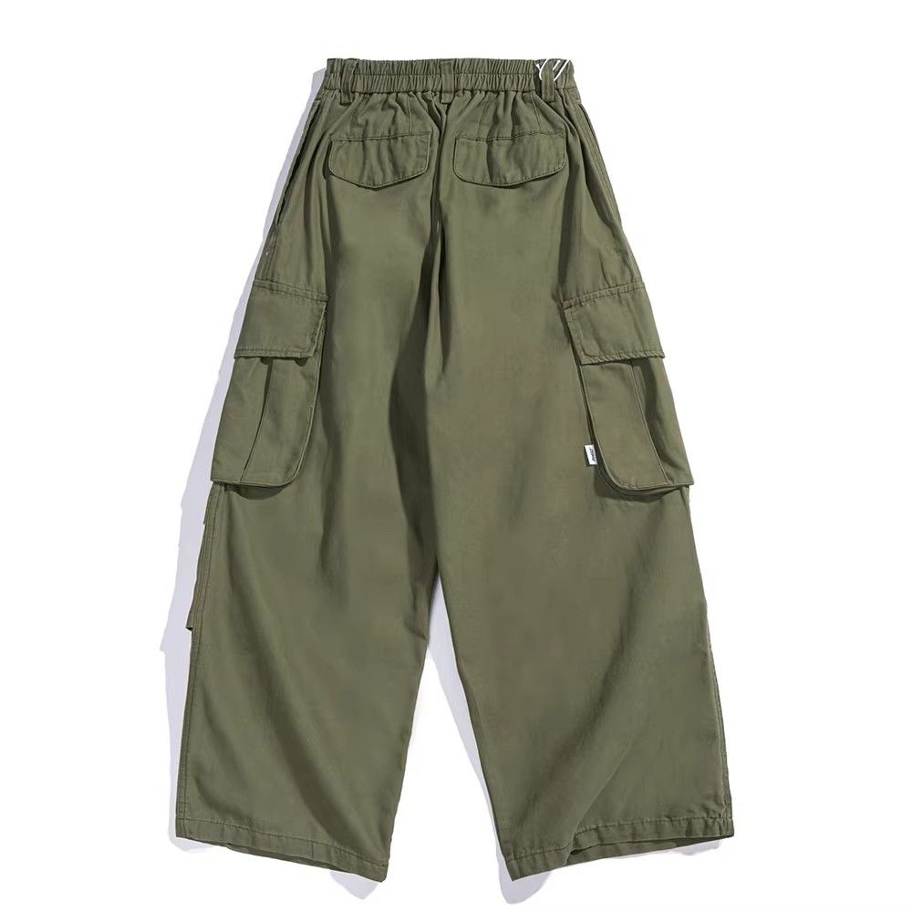 Japanese Brand Multi-pocket street loose casual straight cargo trousers Size US 32 / EU 48 - 3 Thumbnail