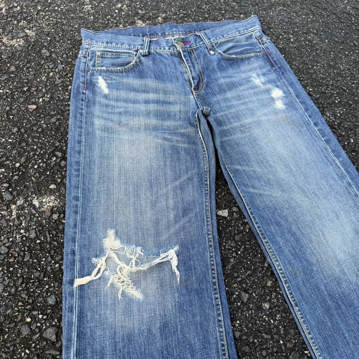Takeo Kikuchi W35 Vintage takeo kikichi denim jean faded pants Size US 35 - 7 Thumbnail