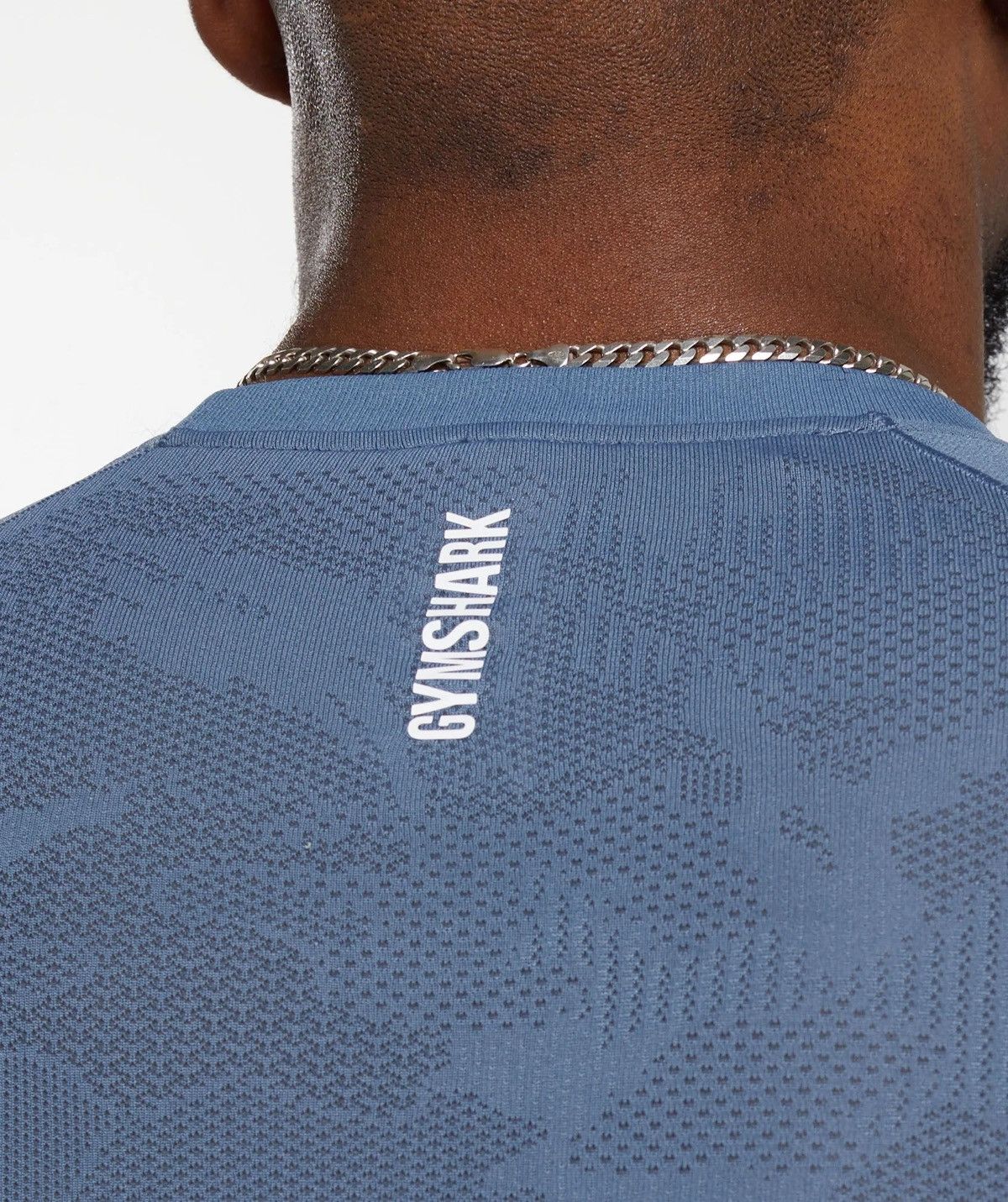 Gymshark 🇺🇸 ❗️NEW Gymshark Geo Seamless Training T-Shirt Y2K onyx style Size US M / EU 48-50 / 2 - 3 Thumbnail