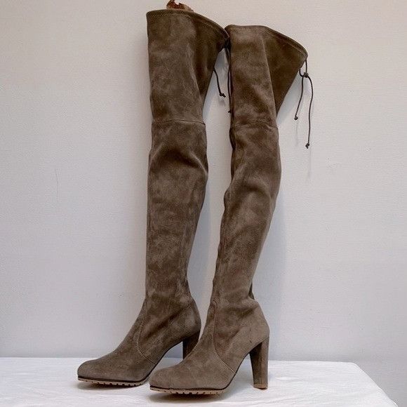 Stuart Weitzman Stuart Weitzman Over The Knee Suede Boots Size US 10.5 / IT 40.5 - 2 Thumbnail
