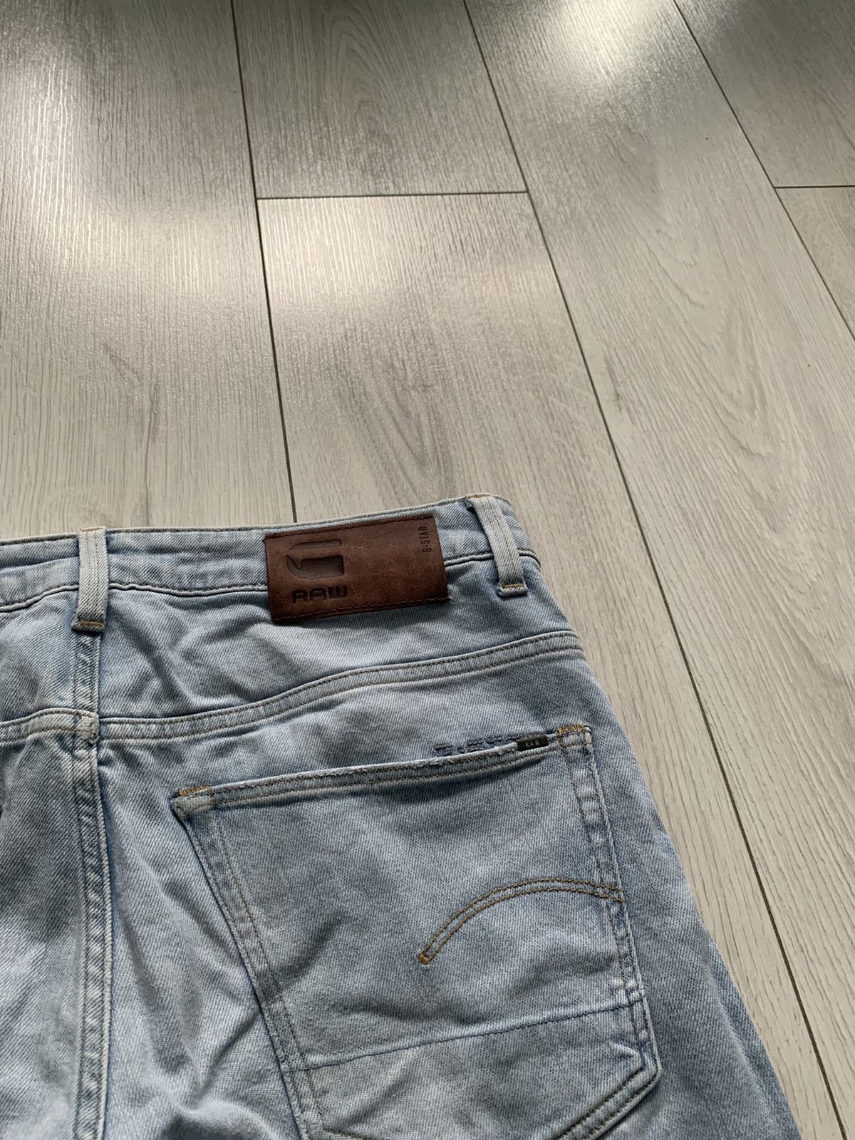G-Star × Vintage Y2k baby blue g star glo distressed denim jeans Size US 34 / EU 50 - 5 Thumbnail