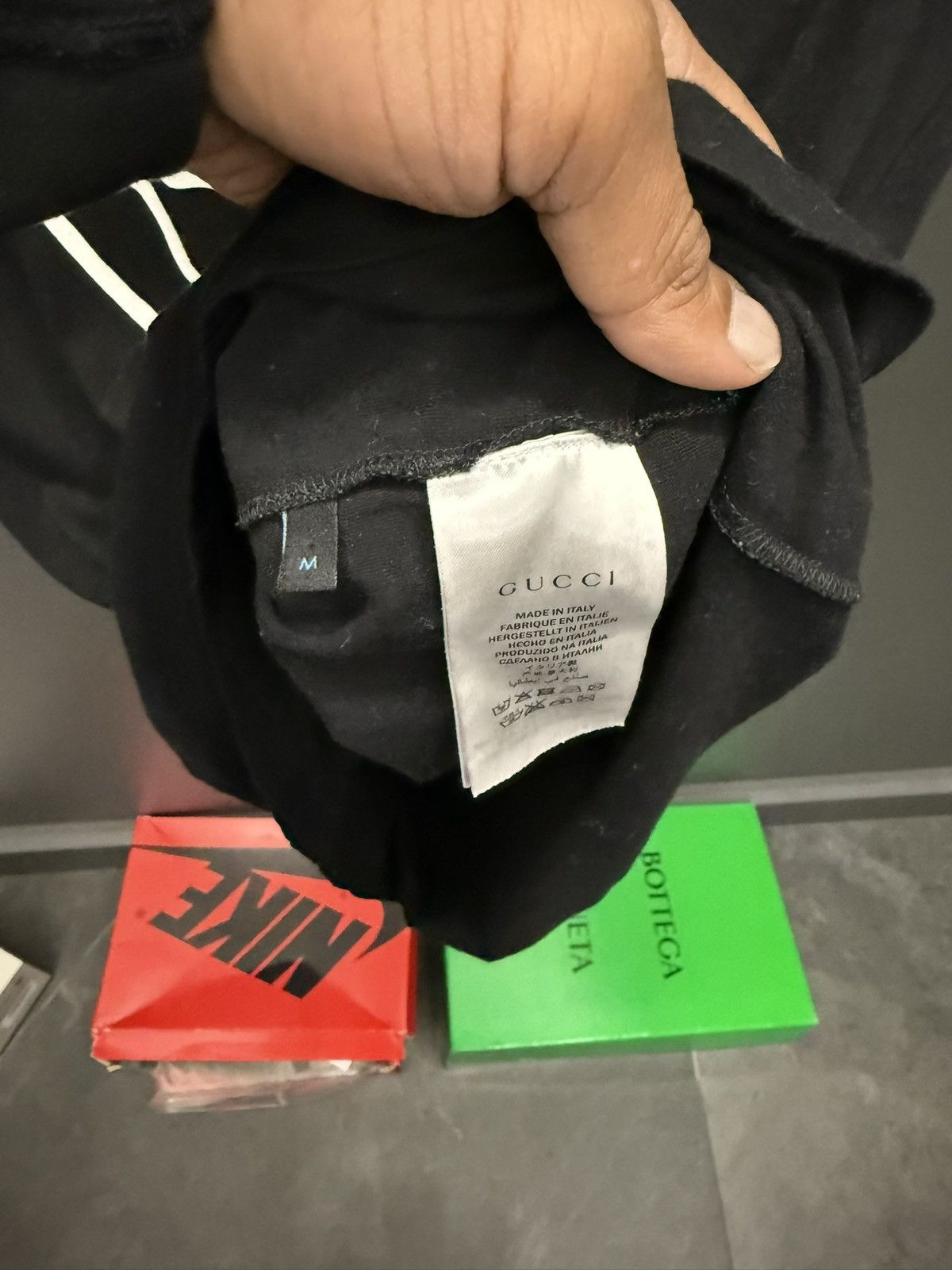 Gucci Gucci Ghost Trouble Andrew Black Diamond Graphic T-Shirt Size US M / EU 48-50 / 2 - 4 Thumbnail