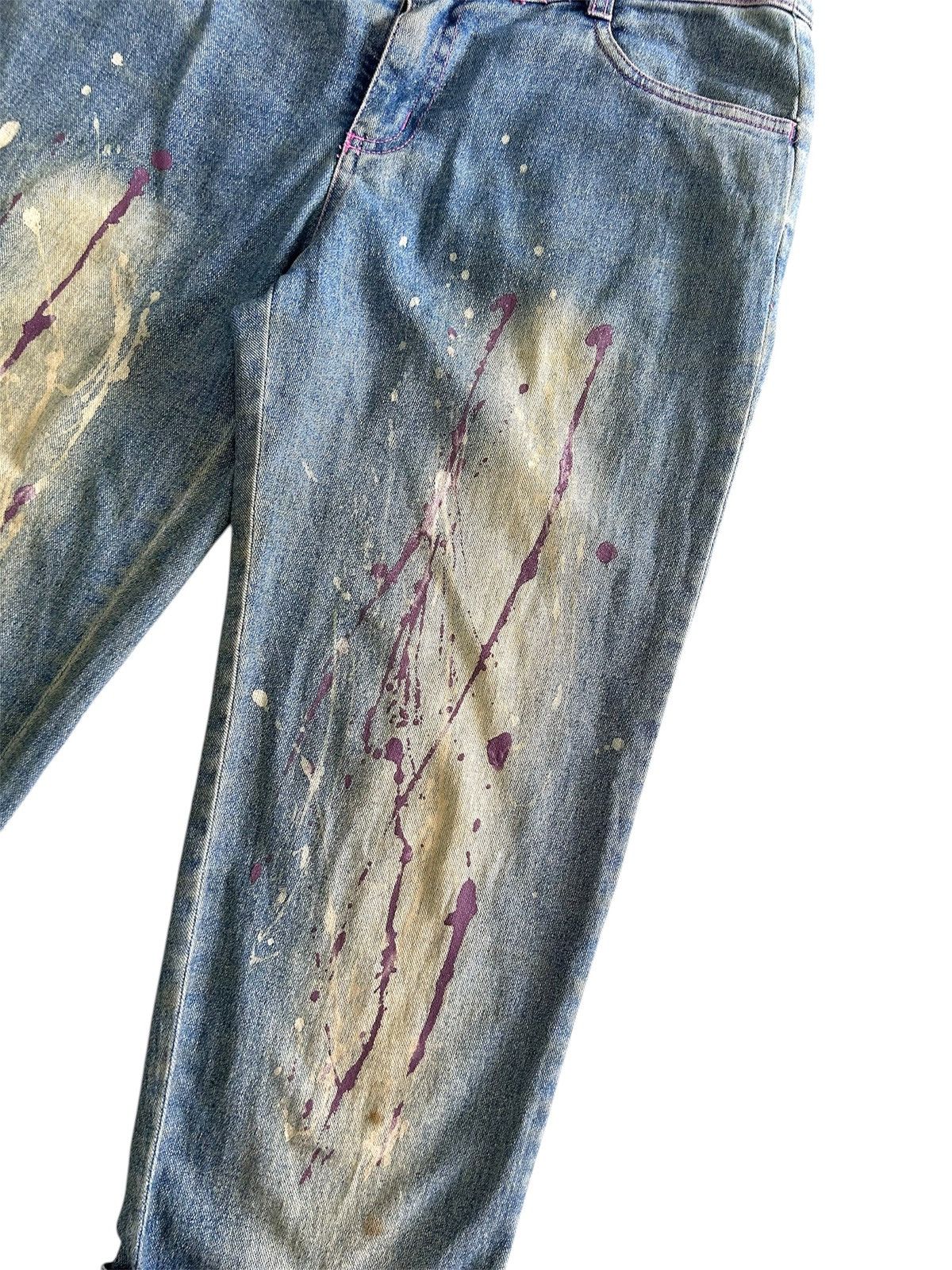 Japanese Brand × Vintage 💥 Vintage Japanese Denim Paint Splatter Jeans Size US 30 / EU 46 - 8 Thumbnail
