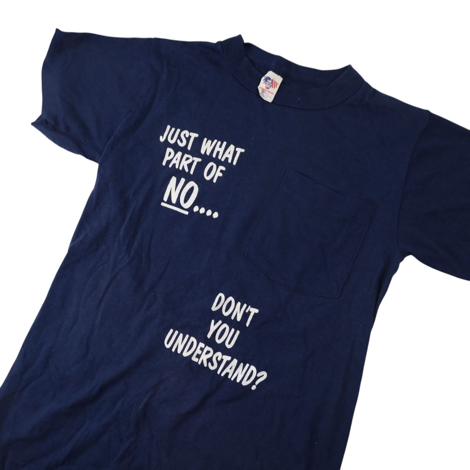 Vintage Vintage "What Part of NO Dont you Understand" Slogan T Shirt Size US S / EU 44-46 / 1 - 2 Thumbnail