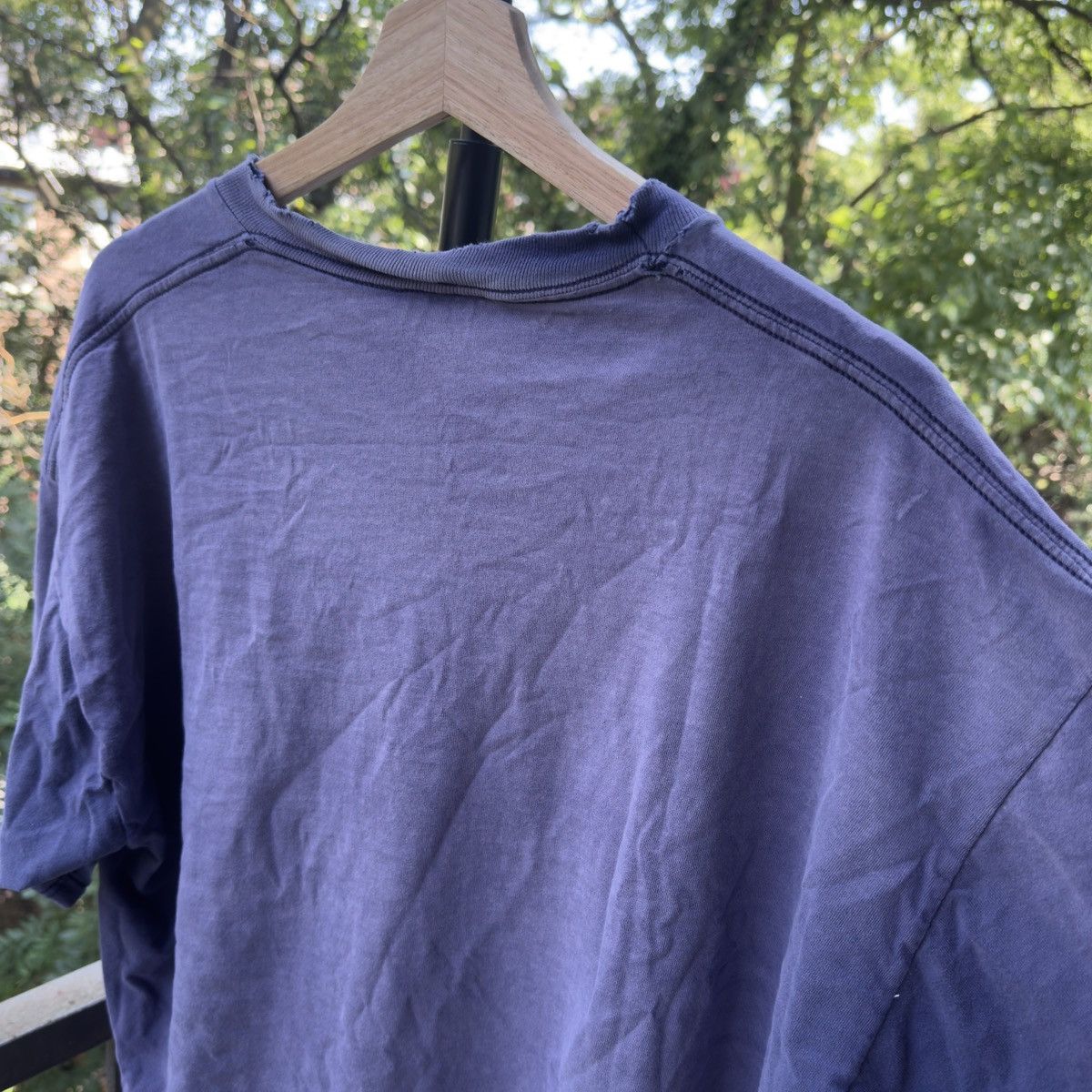 Vintage Thrashed Faded Distressed Blue Shirt ERD Grunge Chrome Size US XL / EU 56 / 4 - 7 Thumbnail