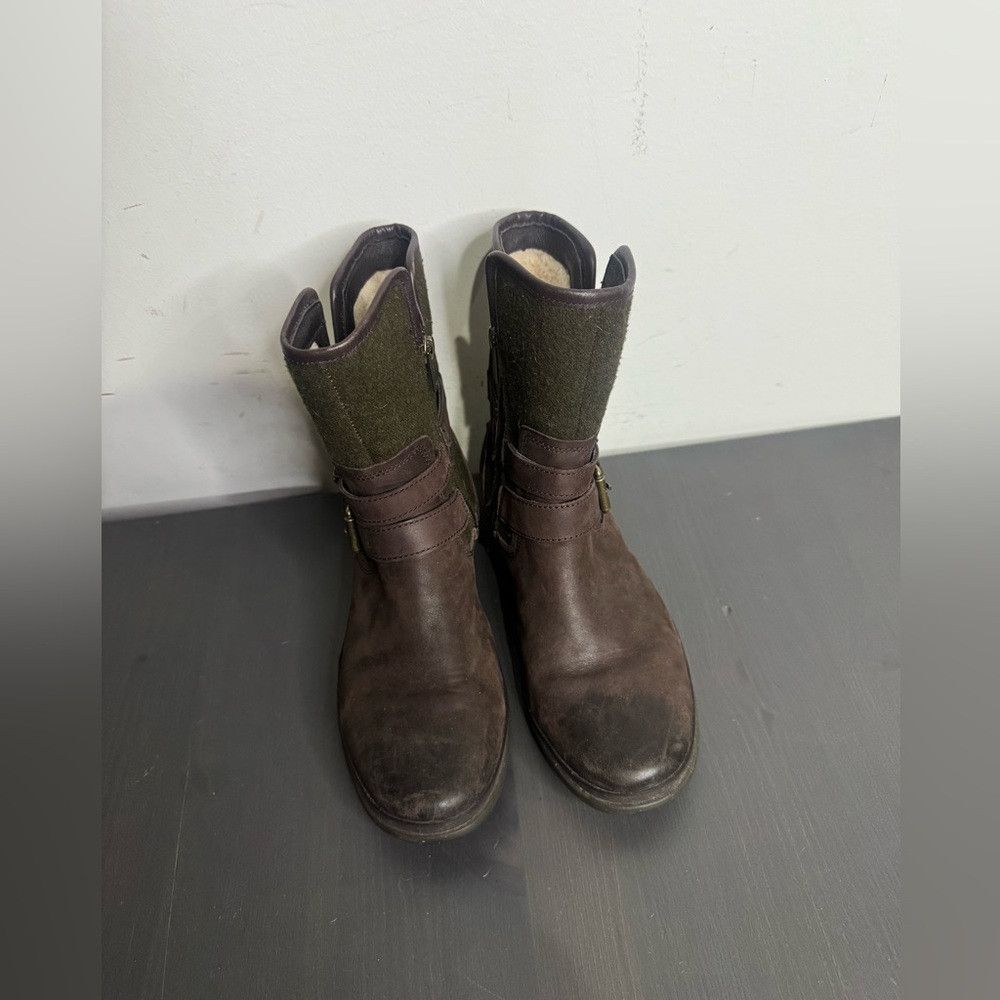 Ugg UGG Simmens Waterproof Leather Wool Double Buckle Strap Boo Size US 6 / IT 36 - 5 Thumbnail