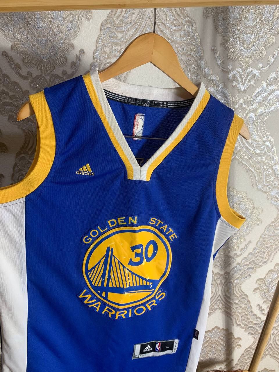 Vintage ADIDAS GOLDEN STATE CURRY 30 NBA JERSEY BASKETBALL Y2K 90s Size US L / EU 52-54 / 3 - 3 Thumbnail