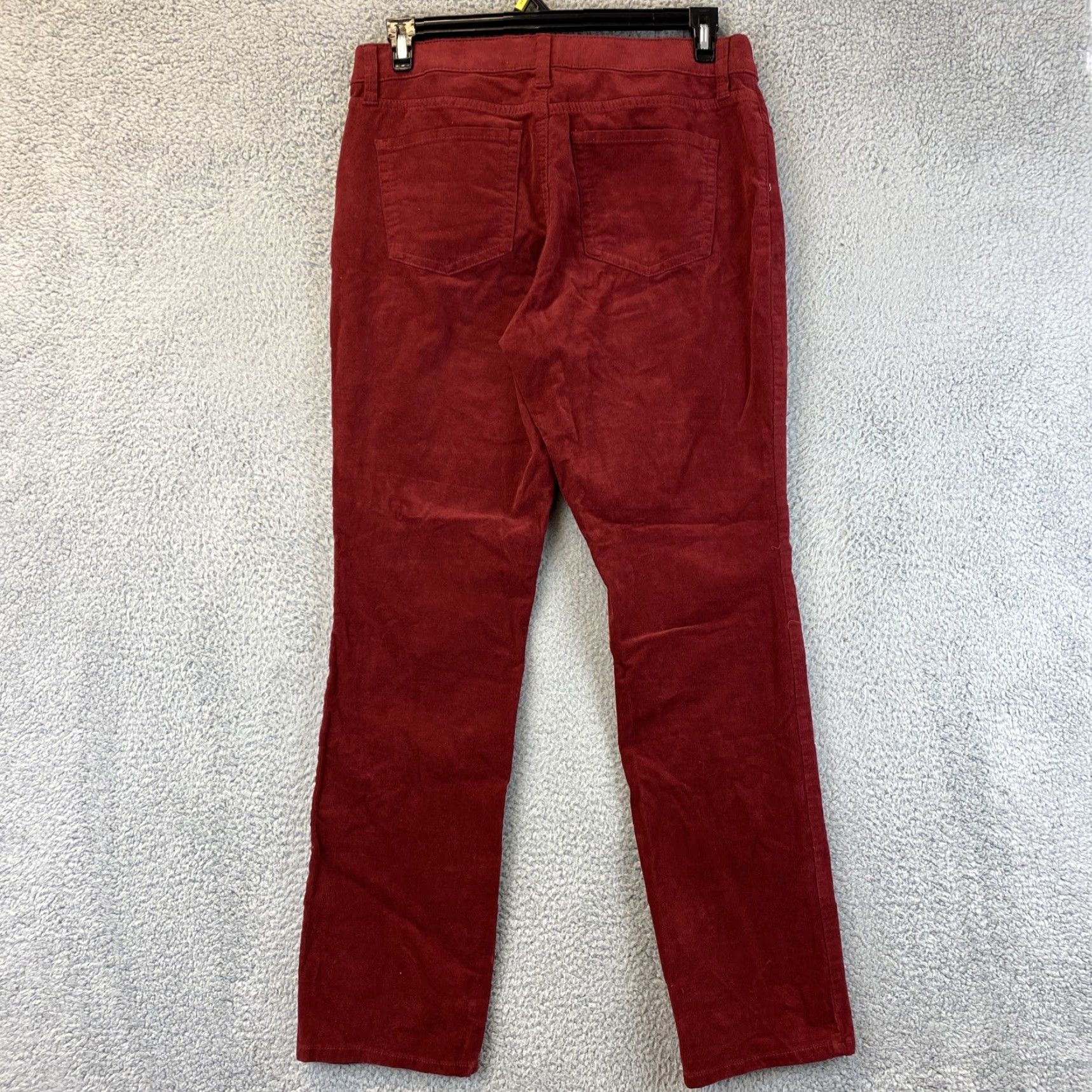 Vintage VINTAGE St. John's Bay Corduroy Pants Women 12 Maroon Comfort Waist Straight Leg Size 34" / US 12 / IT 48 - 7 Thumbnail